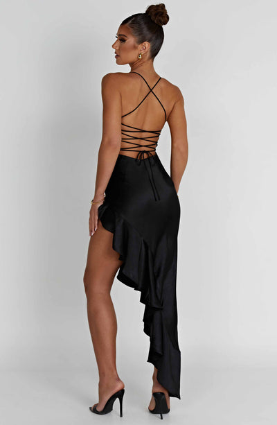 Flora Midi Dress - Black Dress Babyboo Fashion Premium Exclusive Design
