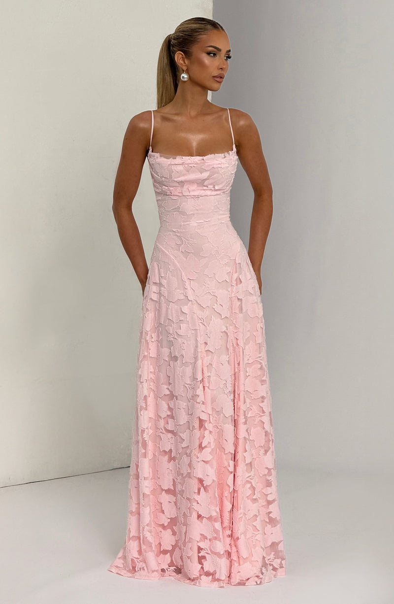 Francis Maxi Dress - Blush | Blush Maxi Dress at Babyboo Fashion Francis Maxi Dress - Blush | Blush Maxi Dress at Babyboo Fashion