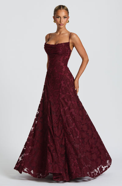 cherry red dress maxi Baltic Born Womens Ilona Maxi Dress | Cherry Red