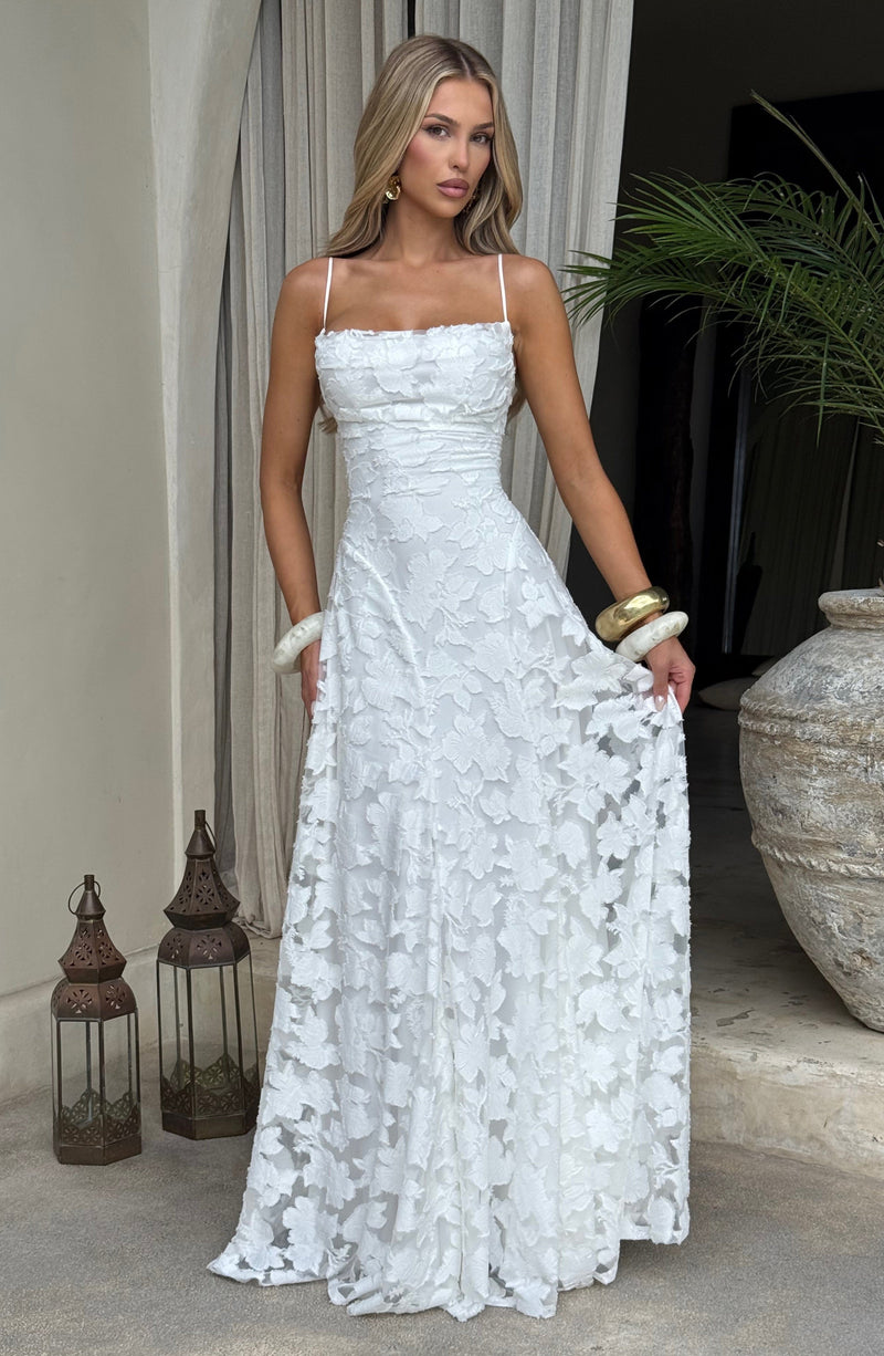 Francis Maxi Dress - Ivory | White Maxi Dress from Babyboo Fashion Francis Maxi Dress - Ivory | White Maxi Dress from Babyboo Fashion