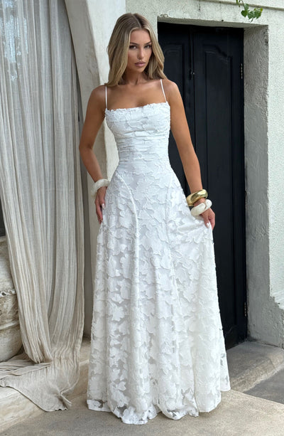 Francis Maxi Dress - Ivory | White Maxi Dress from Babyboo Fashion Francis Maxi Dress - Ivory | White Maxi Dress from Babyboo Fashion
