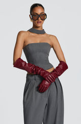 Frankie Gloves - Burgundy Accessories Babyboo Fashion Premium Exclusive Design