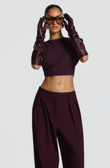 Frankie Gloves - Plum Accessories Babyboo Fashion Premium Exclusive Design