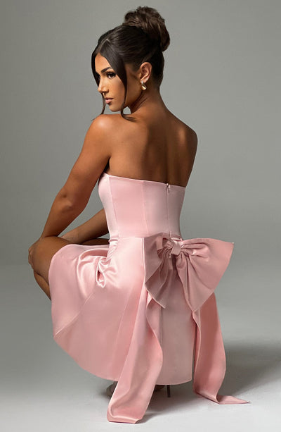 Freja Mini Dress - Blush Dress Babyboo Fashion Premium Exclusive Design