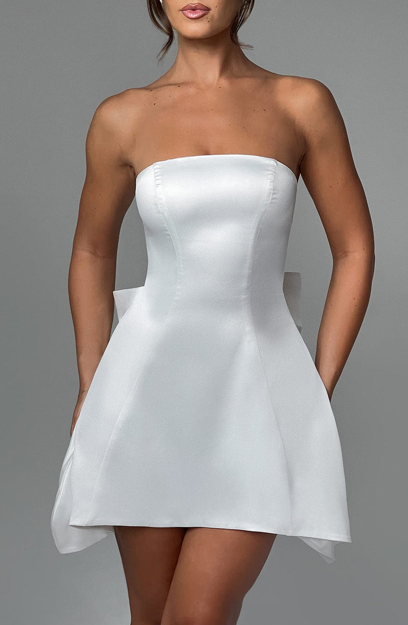 Freja Mini Dress - Ivory Dress Babyboo Fashion Premium Exclusive Design