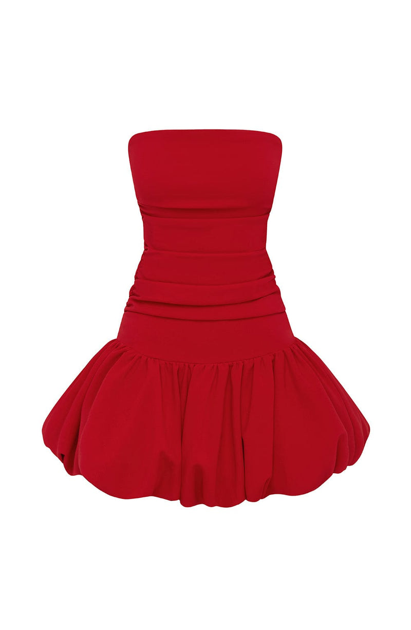 Gemma Mini Dress - Red Babyboo Fashion Gemma Mini Dress - Red Babyboo Fashion