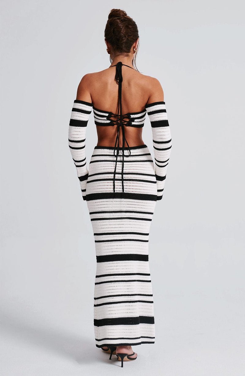 Georgia Top - Black/White Tops Babyboo Fashion Premium Exclusive Design