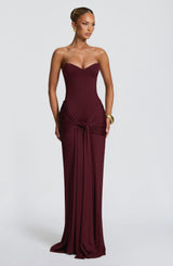 Gia Maxi Dress - Cherry Lacquer Dress Babyboo Fashion Premium Exclusive Design