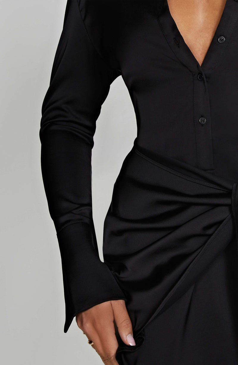 Gianna Mini Dress - Black Dress Babyboo Fashion Premium Exclusive Design