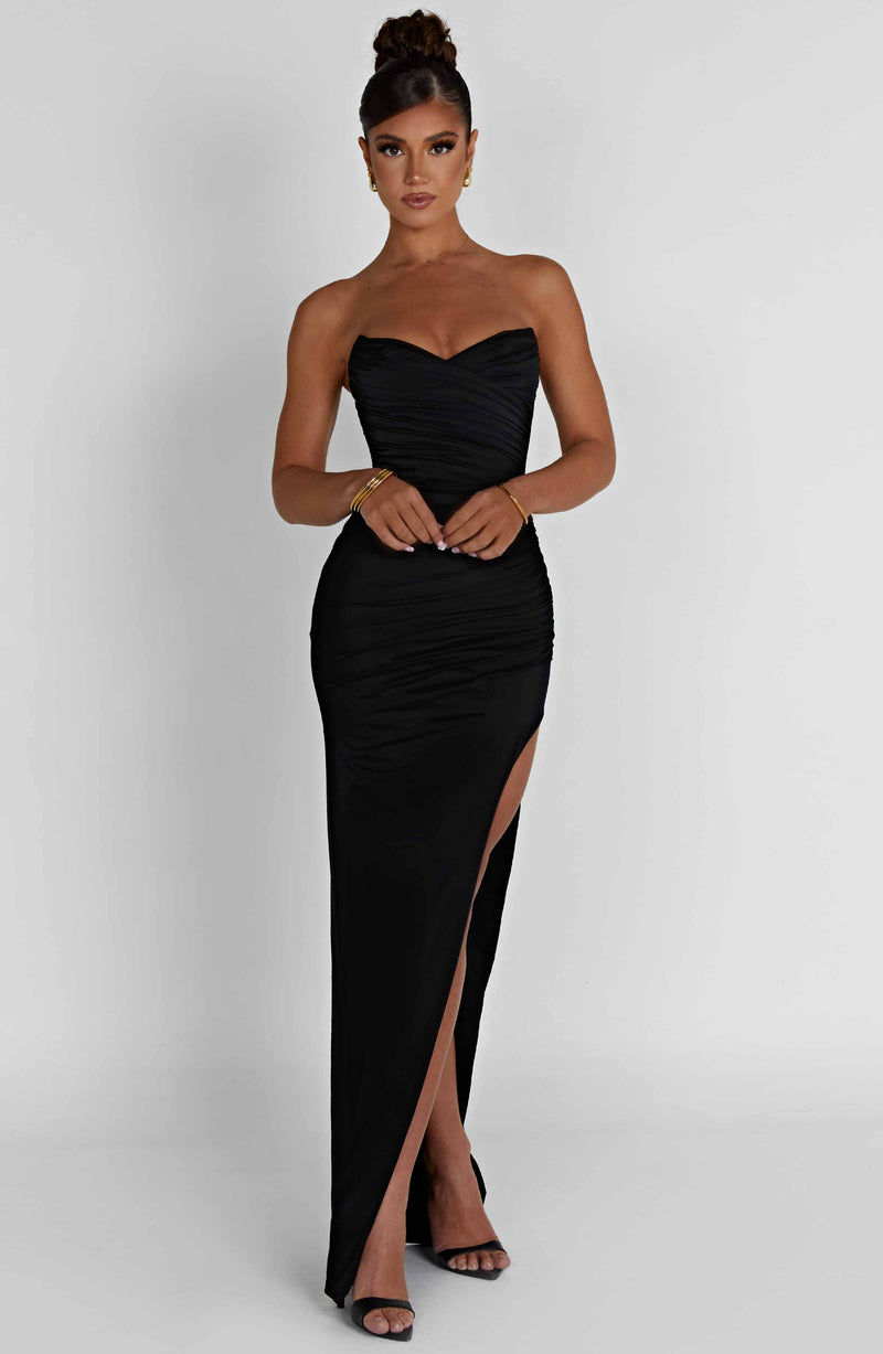 black knit giavanna maxi dress Giovanna Maxi Dress