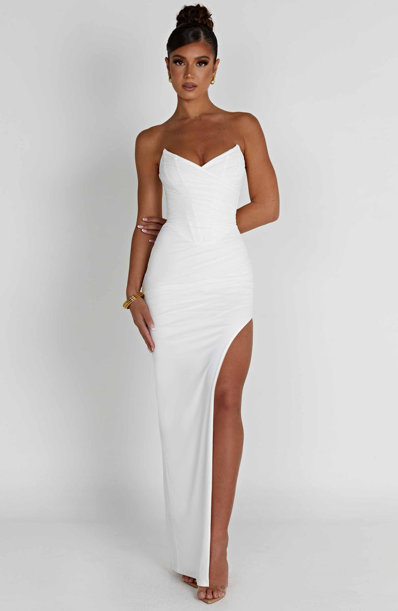 Giovanna Maxi Dress - Ivory Dress Babyboo Fashion Premium Exclusive Design