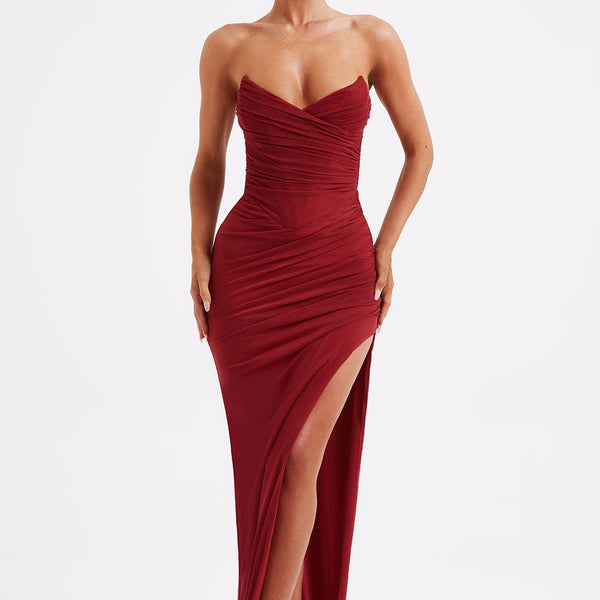 giovanna maxi dress Babyboo in Wine Size XS Thin adjustable shoulder straps Colour:Black/Pink Crochet shelly dress - Joie_2024/12/3