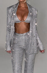 Glacia Bralette - Silver Sparkle Tops Babyboo Fashion Premium Exclusive Design