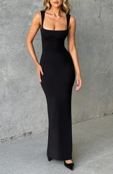 Hadley Maxi Dress - Jet Black Dress Babyboo Fashion Premium Exclusive Design