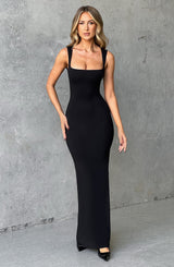 Hadley Maxi Dress - Jet Black Dress XS Babyboo Fashion Premium Exclusive Design