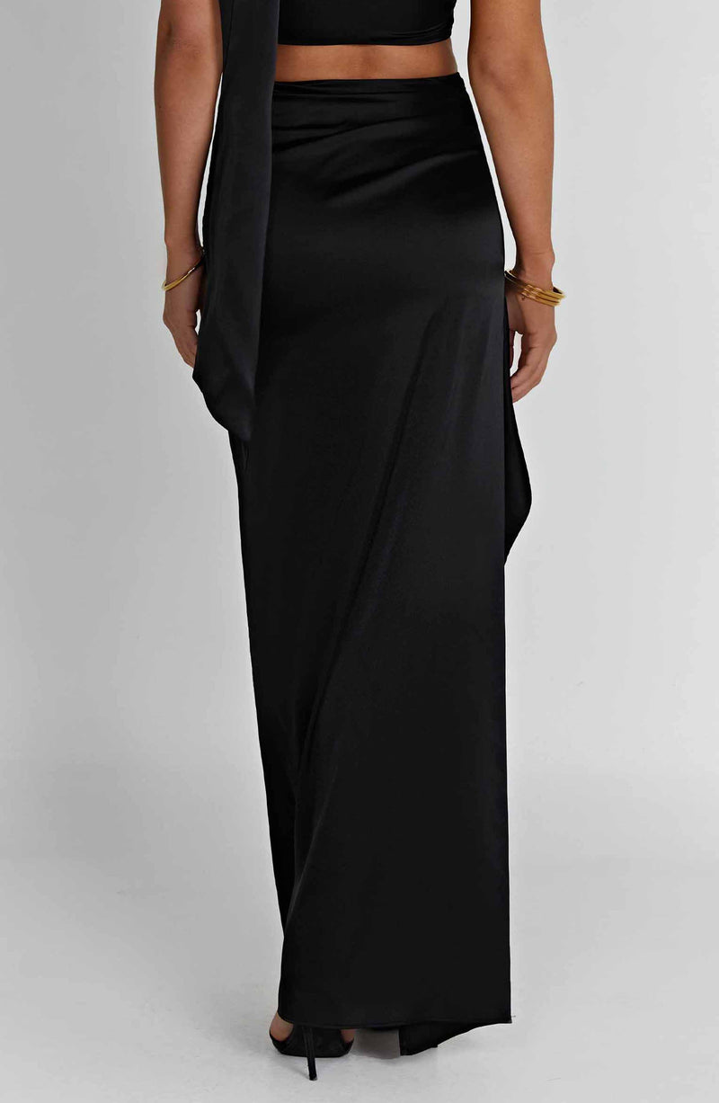 Halsey Maxi Skirt - Black Skirt Babyboo Fashion Premium Exclusive Design