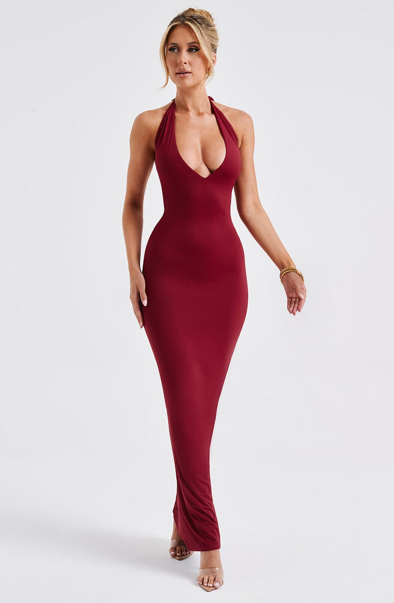 Harmonia Maxi Dress - Burgundy Dress XS Babyboo Fashion Premium Exclusive Design