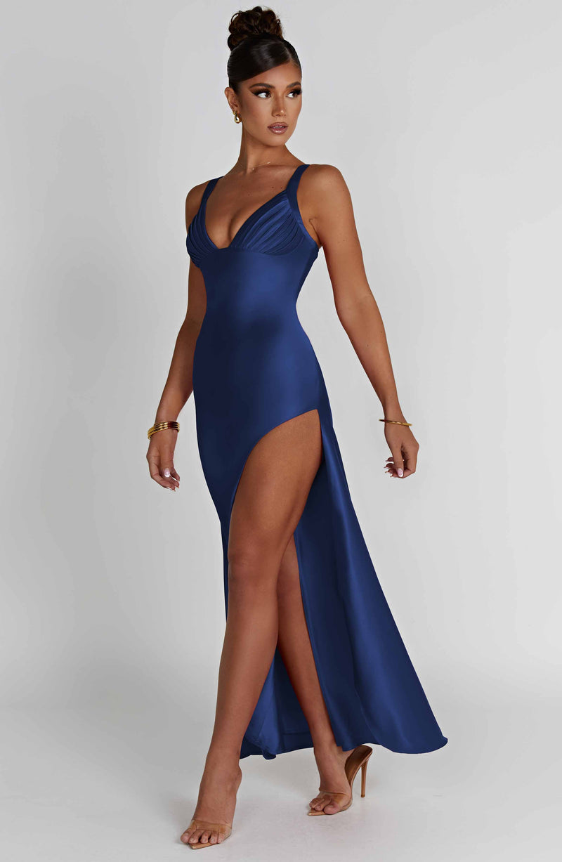 Hayley Maxi Dress - Navy Dress Babyboo Fashion Premium Exclusive Design
