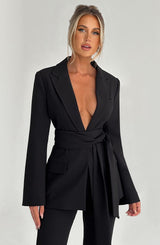 Hazel Suit Jacket - Black Jackets Babyboo Fashion Premium Exclusive Design