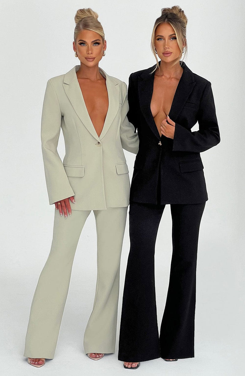Womens Korean Fashion Lapel Blazer Jacket Single Breasted Corset Suit Coat  Party 