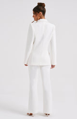 Hazel Suit Jacket - Ivory Jackets Babyboo Fashion Premium Exclusive Design