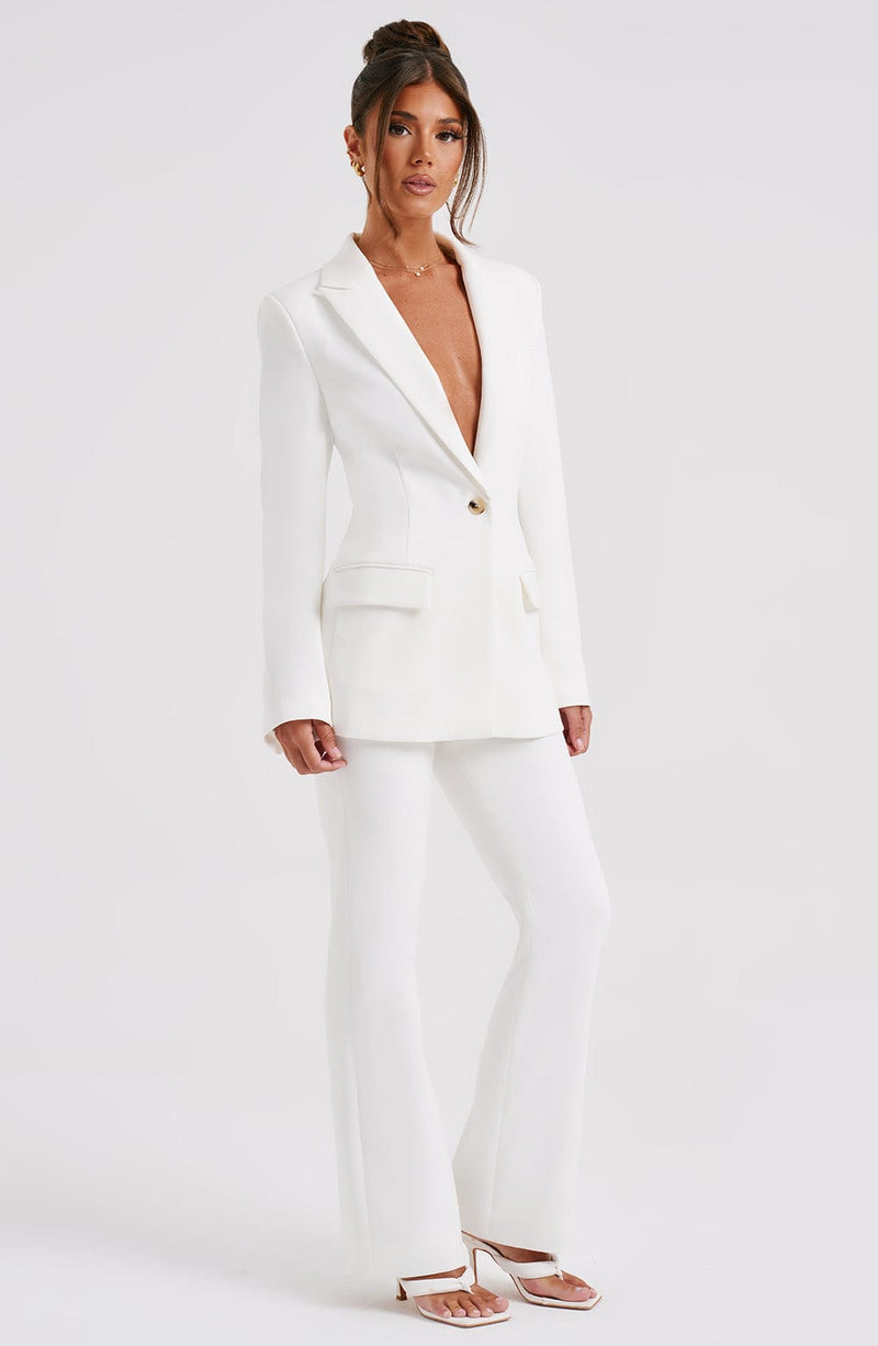 Hazel Suit Jacket - Ivory Jackets Babyboo Fashion Premium Exclusive Design