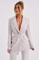 Hazel Suit Jacket - Stone Jackets Babyboo Fashion Premium Exclusive Design
