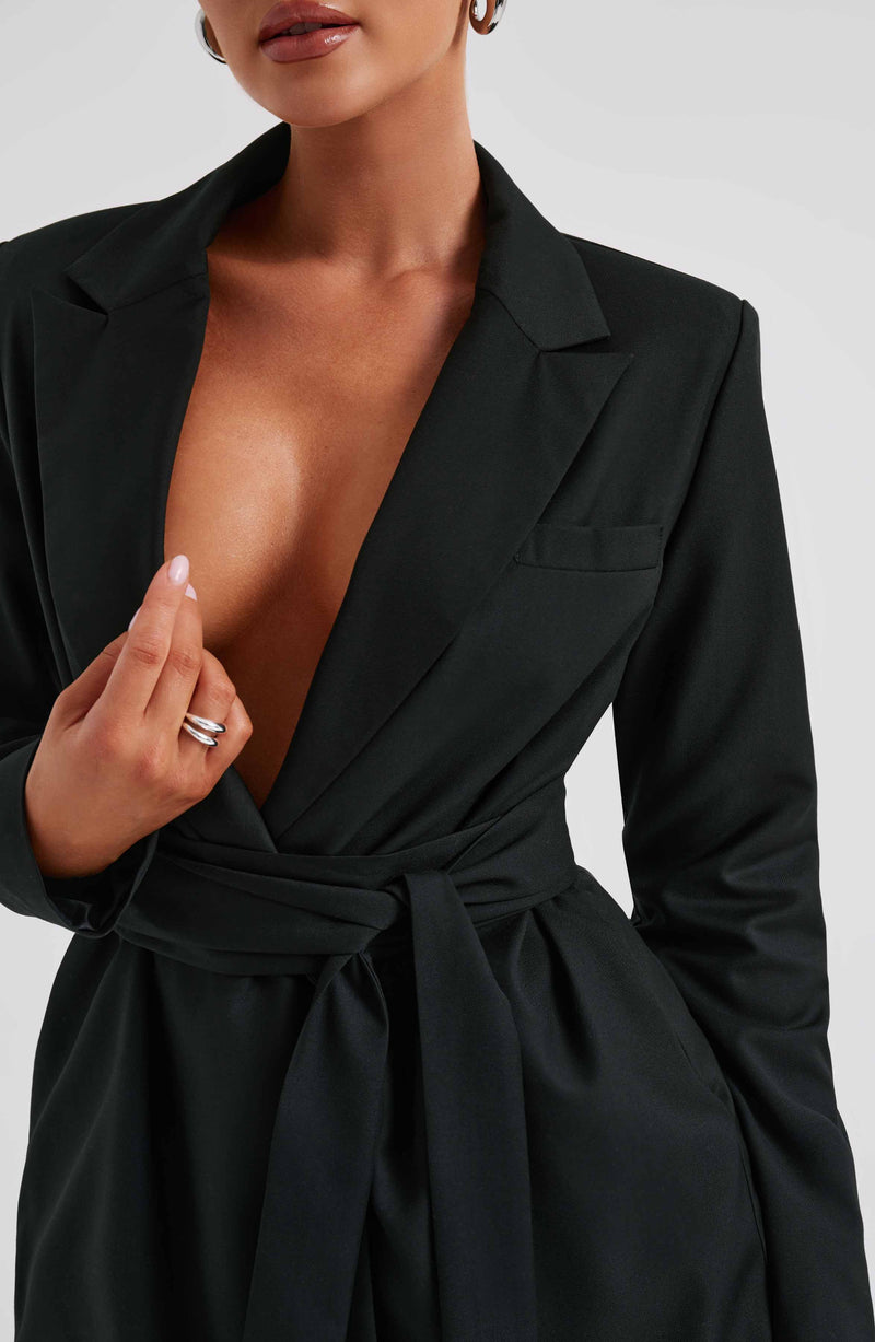 Heather Suit Dress - Black Dress Babyboo Fashion Premium Exclusive Design