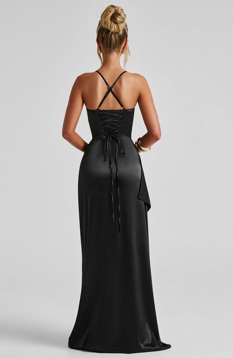 Helen Maxi Dress - Black Babyboo Fashion Helen Maxi Dress - Black Babyboo Fashion