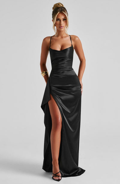 babyboo fashion black dress Sian Maxi Dress