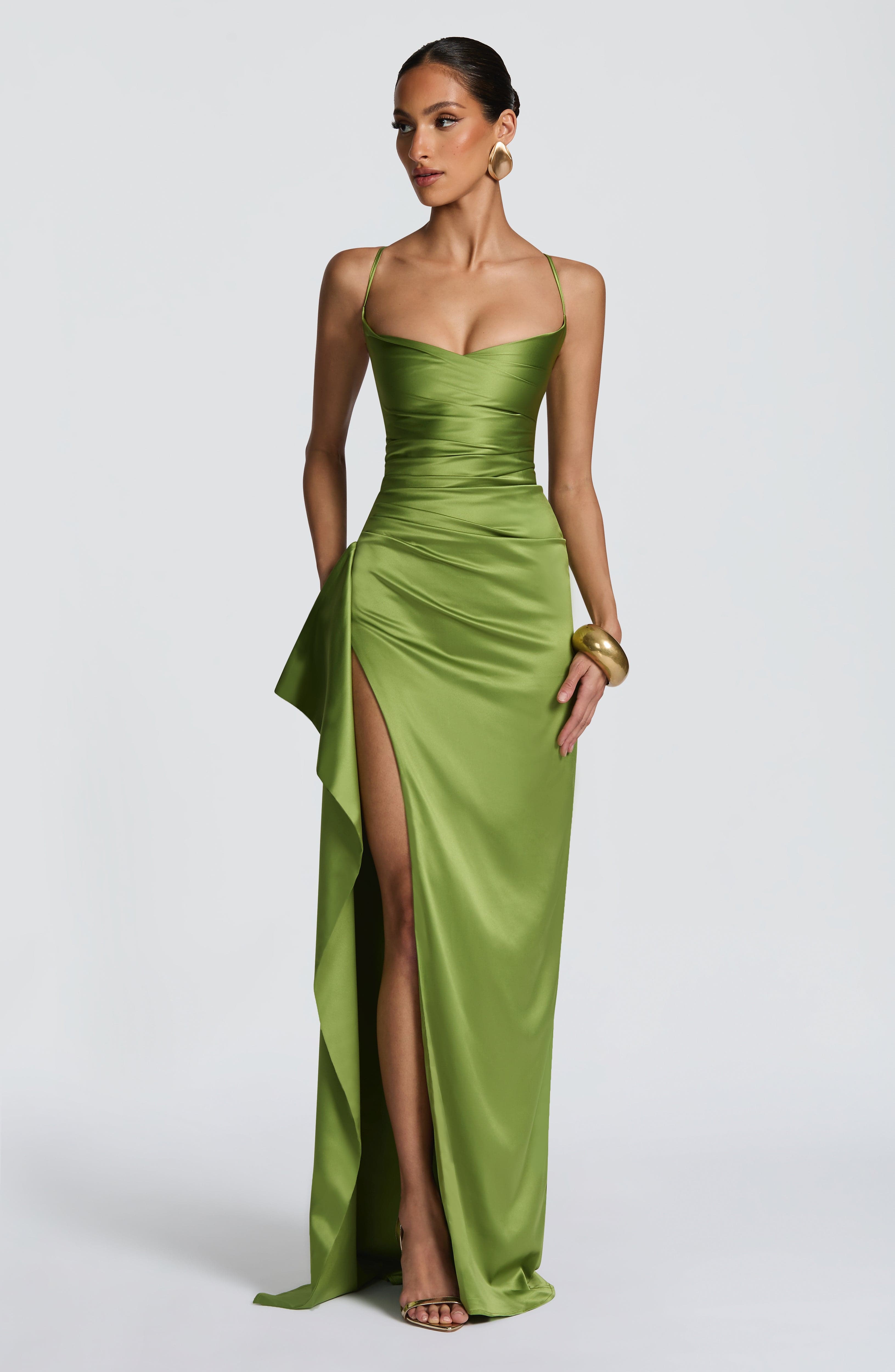 Helen Maxi Dress - Olive main image 1