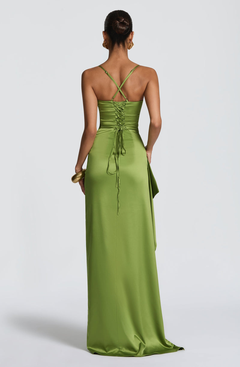 Green Maxi Dress - Helen Maxi Dress - Olive | Babyboo Fashion Green Maxi Dress - Helen Maxi Dress - Olive | Babyboo Fashion