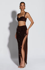 Inaya Bralette - Plum Brown Tops Babyboo Fashion Premium Exclusive Design