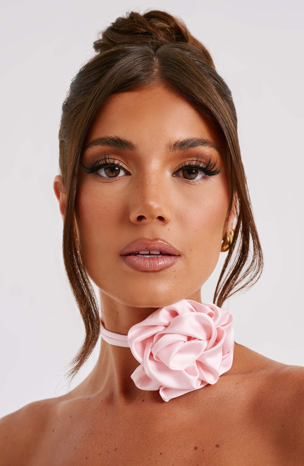 India Floral Neck Tie - Blush – BABYBOO