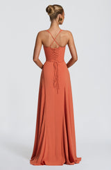 Irie Maxi Dress - Burnt Orange Dress Babyboo Fashion Premium Exclusive Design