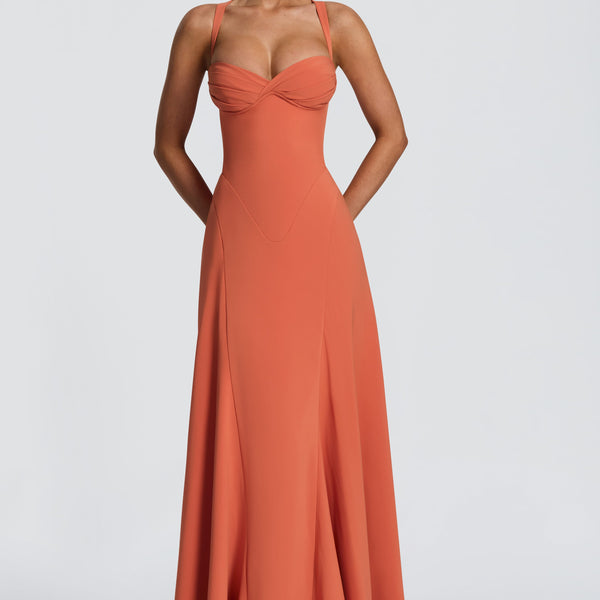 off white prom dress Off-the-shoulder Beading Long Sleeve With Split JJXX - Gingham Maxi gm002758e15859b line shape flatters all Size:4 (Small)