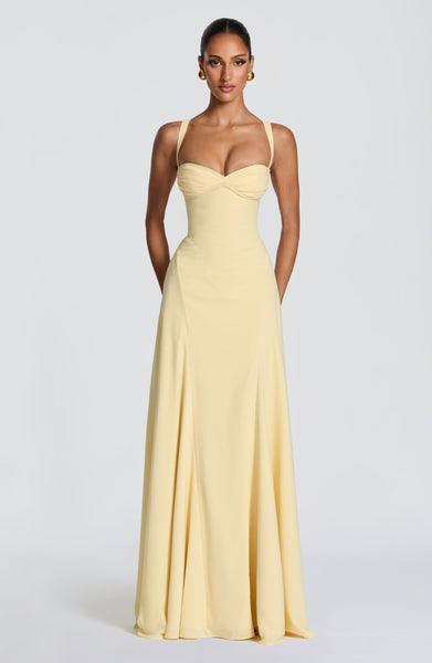 Babyboo Irie Maxi Dress in Lemon Size XXL