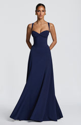 Irie Maxi Dress - Navy Dress Babyboo Fashion Premium Exclusive Design