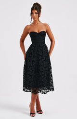 Ishani Midi Dress - Black Dress XS Babyboo Fashion Premium Exclusive Design