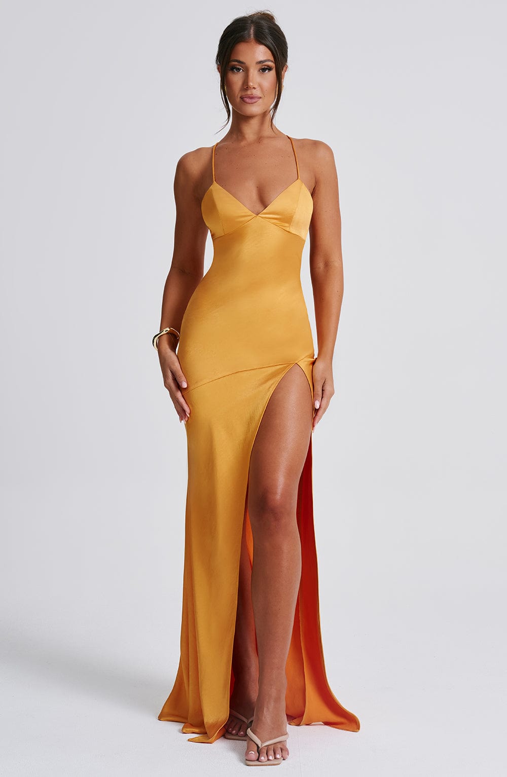 Tangerine Tide Boho Maxi Dress