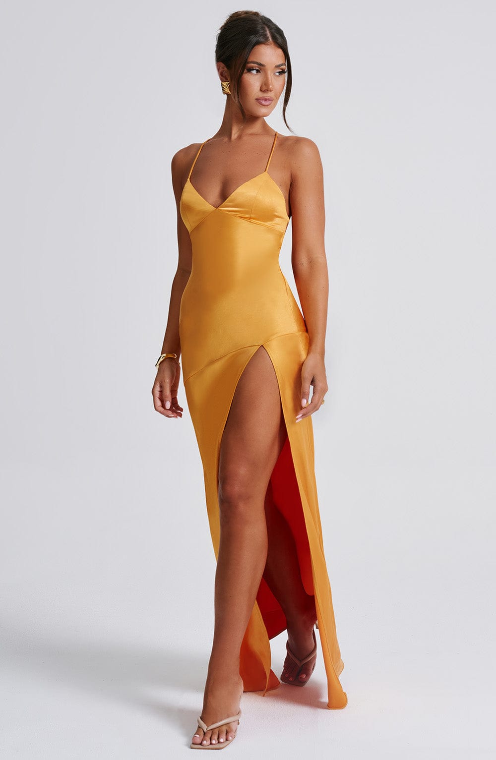 Isobel Maxi Dress - Tangerine main image 1