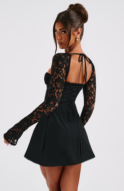 Jacinta Mini Dress - Black Babyboo Fashion Jacinta Mini Dress - Black Babyboo Fashion