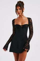 Jacinta Mini Dress - Black Dress XS Babyboo Fashion Premium Exclusive Design