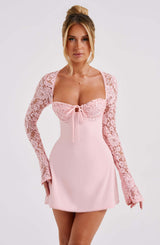 Jacinta Mini Dress - Blush Dress XS Babyboo Fashion Premium Exclusive Design