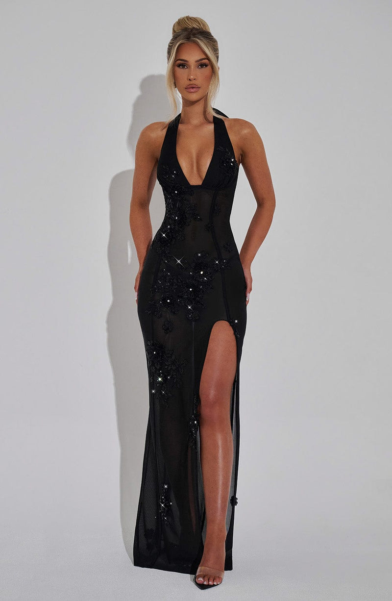 Jacqueline Maxi Dress - Black Babyboo Fashion Jacqueline Maxi Dress - Black Babyboo Fashion