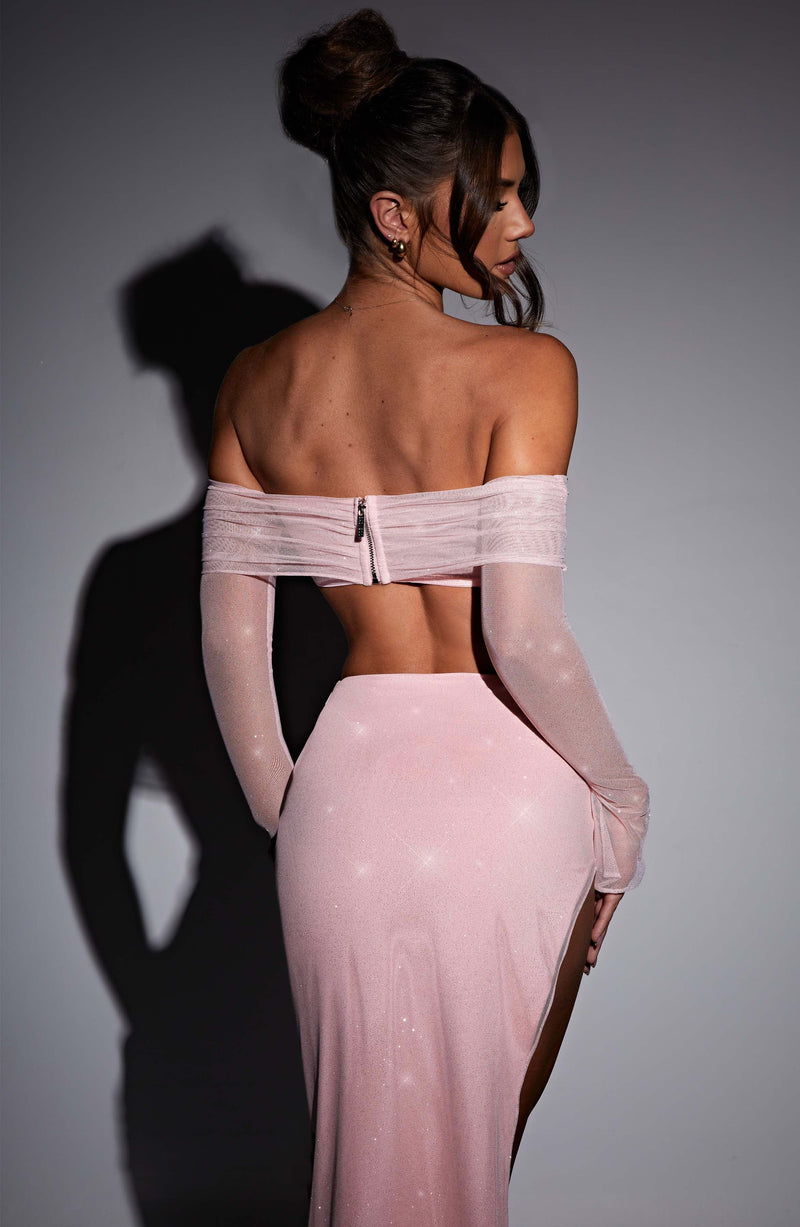 babyboo pink sparkle dress Claudia Pink Sequin High Neck Feather Hem Mini Dress With Long Sleeves Babyboo Dress Store. All Rights Reserved