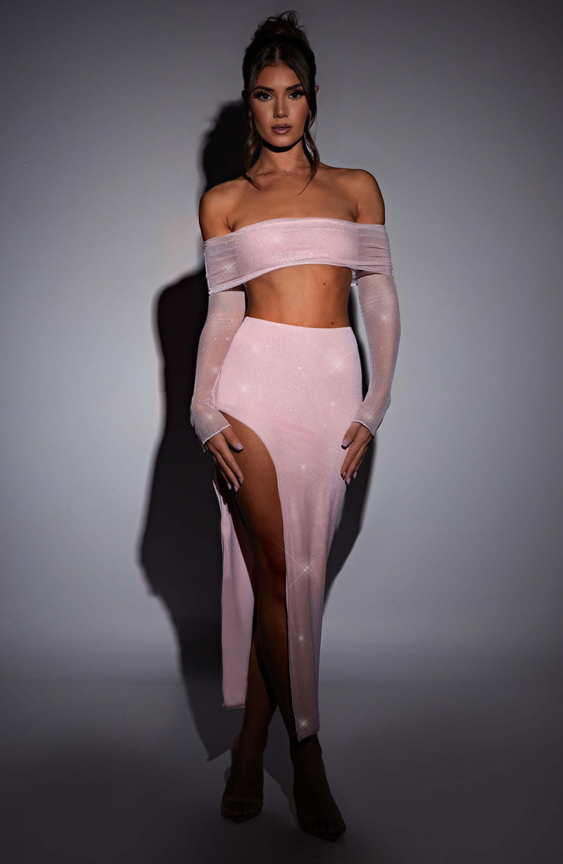 Jana Maxi Skirt - Pink Sparkle Skirt XS Babyboo Fashion Premium Exclusive Design