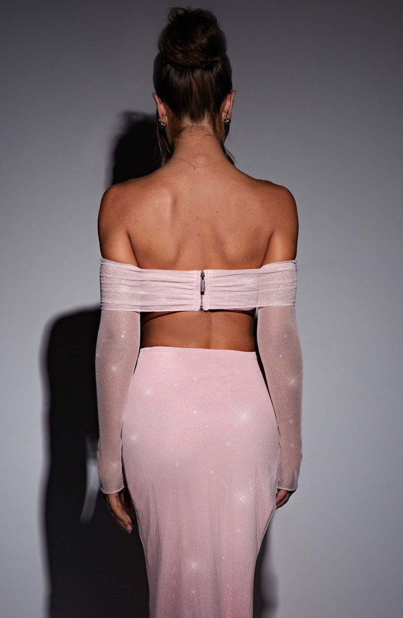Jana Top - Pink Sparkle Tops Babyboo Fashion Premium Exclusive Design
