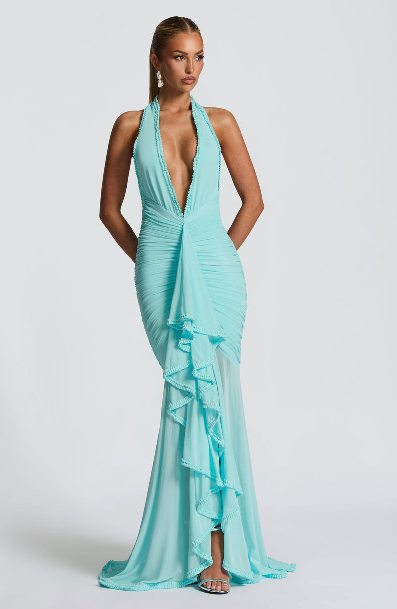 Elegant Blue Maxi Dress - Janessa Maxi Dress Aqua | Babyboo Fashion Elegant Blue Maxi Dress - Janessa Maxi Dress Aqua | Babyboo Fashion