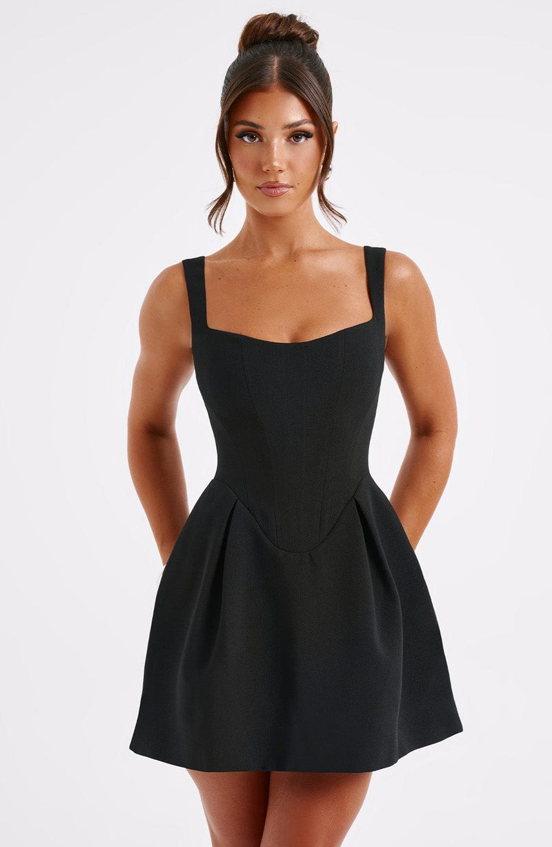 Janiyah Mini Dress - Black Babyboo Fashion Janiyah Mini Dress - Black Babyboo Fashion